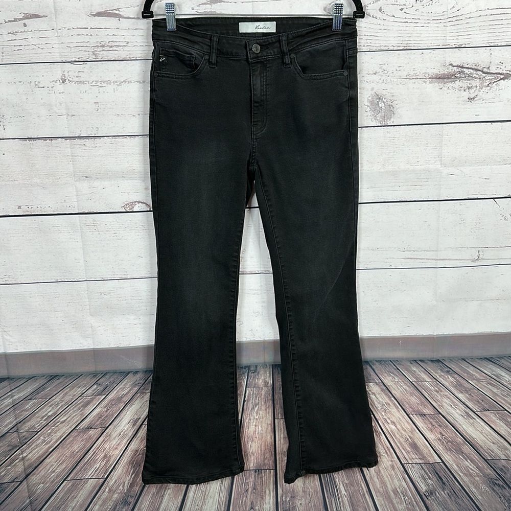 Kancan Womens Jeans size 28 Black Midrise inseam 28 Bootcut Stretch - Picture 4 of 10